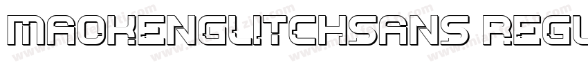 MaokenGlitchSans Regular字体转换